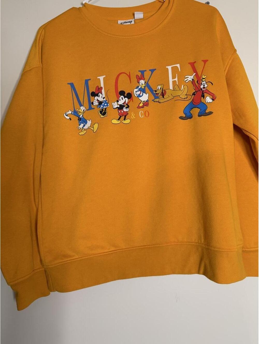 Disney Women's Yellow and Orange Sweatshirt